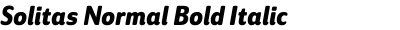 Solitas Normal Bold Italic